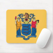 Mouse pad with Flag of New Jersey State - USA Mousepad (Mit Mouse)