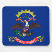 Mouse pad with Flag of North Dakota State - USA Mousepad (Vorne)