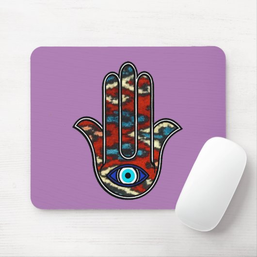 Mouse pad with Hand of Fatima design Mousepad (Mit Mouse)
