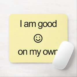 Mouse Pad with illustration and text Mousepad