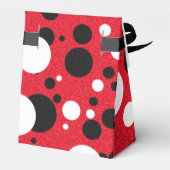 Mouse Party Wedding Mr & Mrs Polka Dot Empfang Geschenkschachtel (Rückseite)