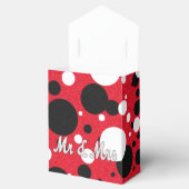 Mouse Party Wedding Mr & Mrs Polka Dot Empfang Geschenkschachtel (Geöffnet)