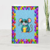 Mouse Personalisiert Fun Grußkarte Geburtstag Karte (Rückseite)