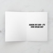 Mouse Personalisiert Fun Grußkarte Geburtstag Karte (Innenseite)