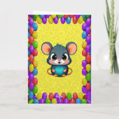 Mouse Personalisiert Fun Grußkarte Geburtstag Karte (Rückseite)