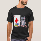 Mouse Poker Poker Karten Poker Chips T-Shirt (Vorderseite)