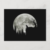 mouse praying on mountain halloween moon postkarte (Vorderseite)
