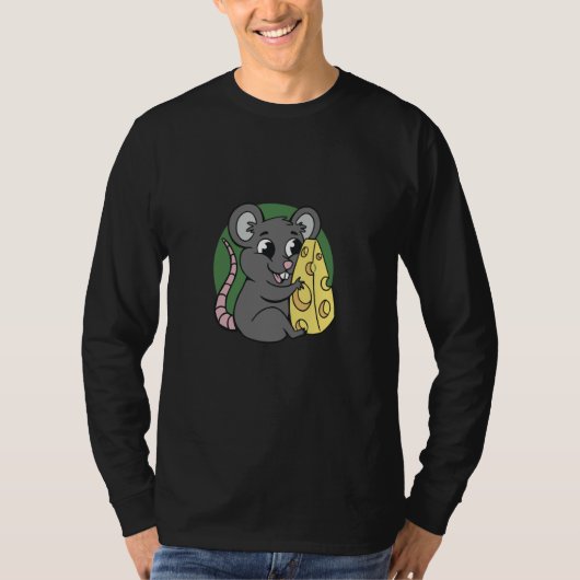 mouse rat  pet cheese T-Shirt (Vorderseite)