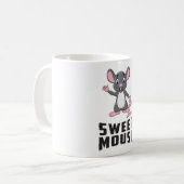 Mouse Rat Tierkäse Liebe Haustier Niedliches Funny Kaffeetasse (Vorderseite Links)