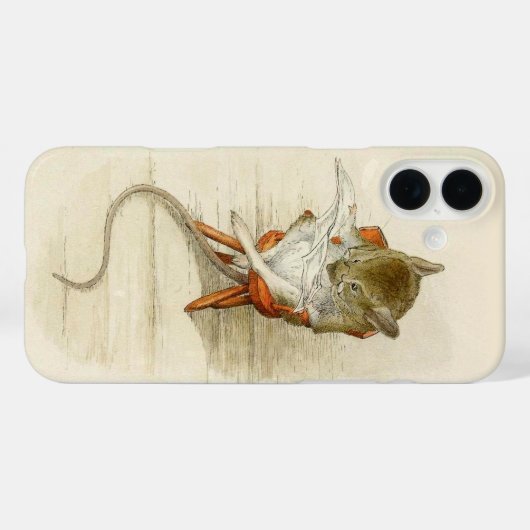 Mouse Reading Newspaper Case-Mate iPhone Hülle (Rückseite (Horizontal))