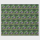 Mouse schlafen in grünem Leaf Geschenkpapier (Flach)