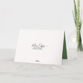 Mouse schlafen in grünem Leaf Karte (Rückseite)