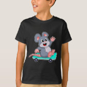 Mouse Skater Skateboard T-Shirt (Vorderseite)