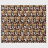 Mouse Sleeping By an Alarm Clock Geschenkpapier (Flach)