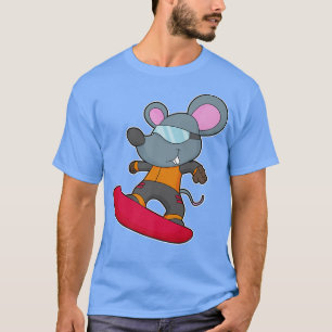 Mouse Snowboarder Wintersport Snowboard T-Shirt