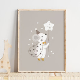 Mouse Star Baby Magic Name Poster | Wall Print