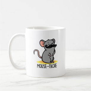 Mouse-tache Funny Mouse Pun Kaffeetasse