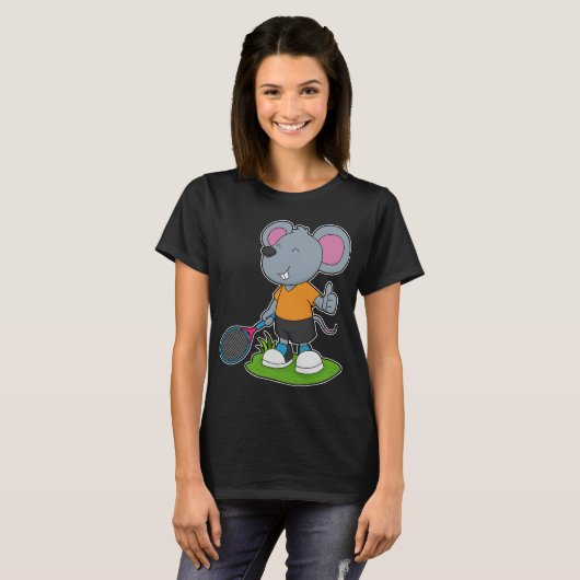 Mouse Tennis player Tennis T-Shirt (Vorne ganz)