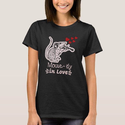 Mouse-tly in Love T-Shirt (Vorderseite)