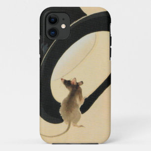Mouse Top Hat Chinese Rat Year Zodiac Birthday iPC iPhone 11 Hülle