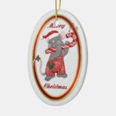 Mouse Tunes Santa Keramikornament (Links)