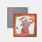 Mouse Tunes Santa Magnet (Vorderseite/Rückseite)
