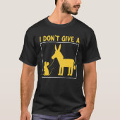 mouse walking a donkey i don't give rats 1 T-Shirt (Vorderseite)
