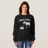 MOUSE WALKING A DONKEY I Don't Give Rats Mouse vin Sweatshirt (Vorne ganz)