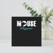 Mouse Whisperer Mice Rat Rodent Tier Geschenk für  Einladung (Stehend Vorderseite)