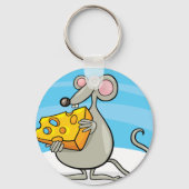 Mouse With Cheese Keychain Schlüsselanhänger (Vorderseite)
