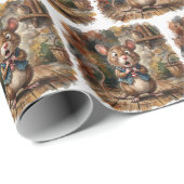 Mouse with Shocked Expression Geschenkpapier (Rolleneckpunkt)