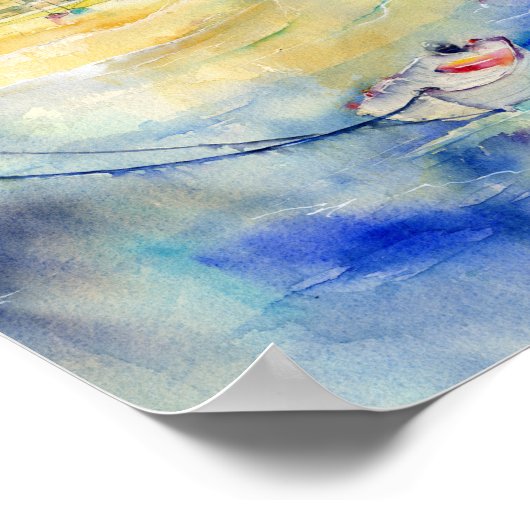 Mousehole Cat Poster (Ecke)