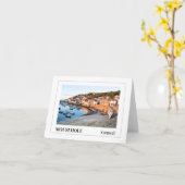 Mousehole, Cornwall Karte (Gelbe Blume)