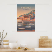Mousehole Cornwall Reiseplakat Poster (Küche)