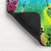 Mousemat Abstrakt Digital Graffiti Rainbow Liebe Mousepad (Ecke)