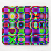 Mousemat Abstrakt Trippy Squares, Psychedelic Mousepad (Vorne)