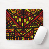 Mousemat, Abstraktes Lächeln Orange, Gelb, rot Mousepad (Mit Mouse)