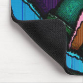 Mousemat Dark Scribbles Abstraktes Design Mousepad (Ecke)