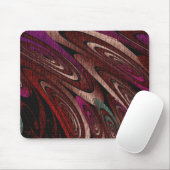 Mousemat Dunkelfarbige Wirbel Abstraktes Design Mousepad (Mit Mouse)
