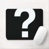 Mousemat, Fragezeichen Icon Zeichensetzung Mousepad (Mit Mouse)