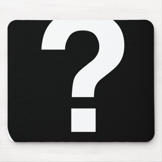 Mousemat, Fragezeichen Icon Zeichensetzung Mousepad (Vorne)
