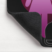 Mousemat Girl and Her Kitty Cat, Liebe Schmetterli Mousepad (Ecke)