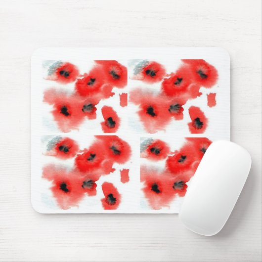 mousemat - Mohnblumen Mousepad (Mit Mouse)