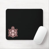 Mousemat, runde Schildkröte, brauner pinkish Tan, Mousepad (Mit Mouse)