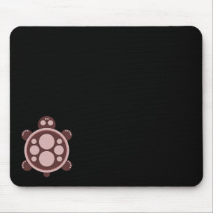 Mousemat, runde Schildkröte, brauner pinkish Tan, Mousepad