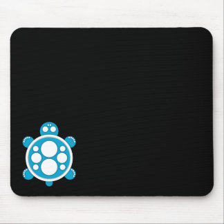 Mousemat, runde Schildkröte, himmelblau, schwarz Mousepad