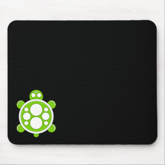 Mousemat, runde Schildkröte, Weiß, Limones Grün, Mousepad