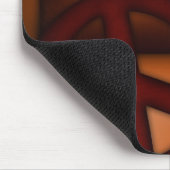 Mousemat, rustikales Herz und Friedenszeichen Mousepad (Ecke)
