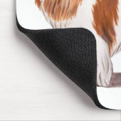 Mousemat: unbekümmerter König Charles Spaniel Mousepad (Ecke)