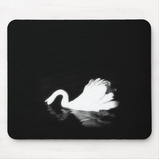 Mousemat Weißschwan, Foto, individuell einstellbar Mousepad (Vorne)